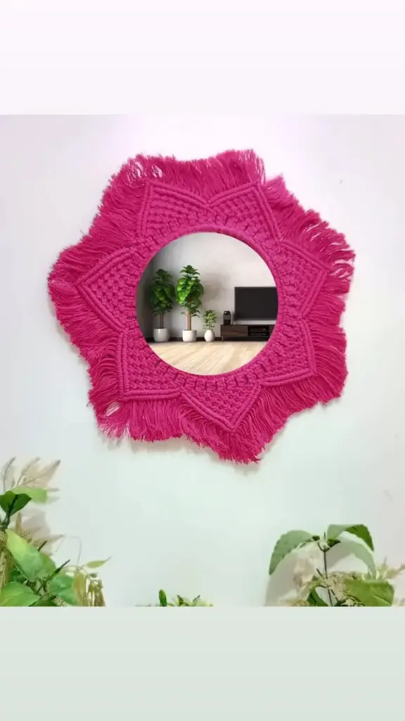Macrame mirror 