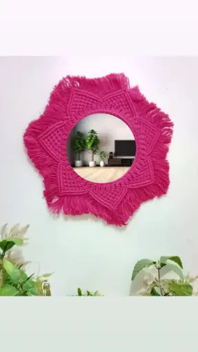 Macrame mirror 